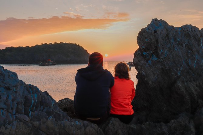1 Day Boat Tour: HaLong Bay, Lan Ha Bay, Natural Beach and Full Moon Party - The floating fishing village pass on the way back