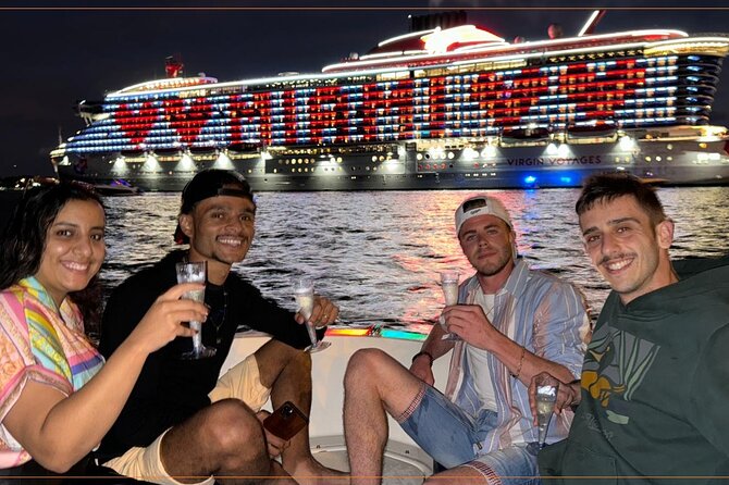 2 hrs Miami Private Boat Tour with Cooler, Ice, Bluetooth Stereo - The route: celebrity-home passes, Bayside, the port, and the Venetian Causeway