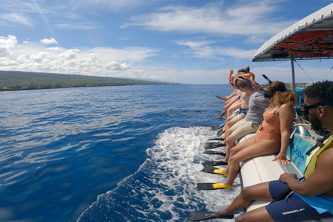 4 Hour Big Island Dolphin Watch Boat Tour, Snorkeling & BBQ Lunch - The ride after snorkeling: cruising, then BBQ and drinks