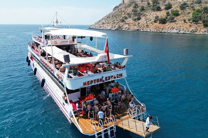 Alanya Boat Trip w/Unlimited Drinks & Lunch (Free Hotel Transfer) - A Lazy Sailing Day Along Alanya’s Coast
