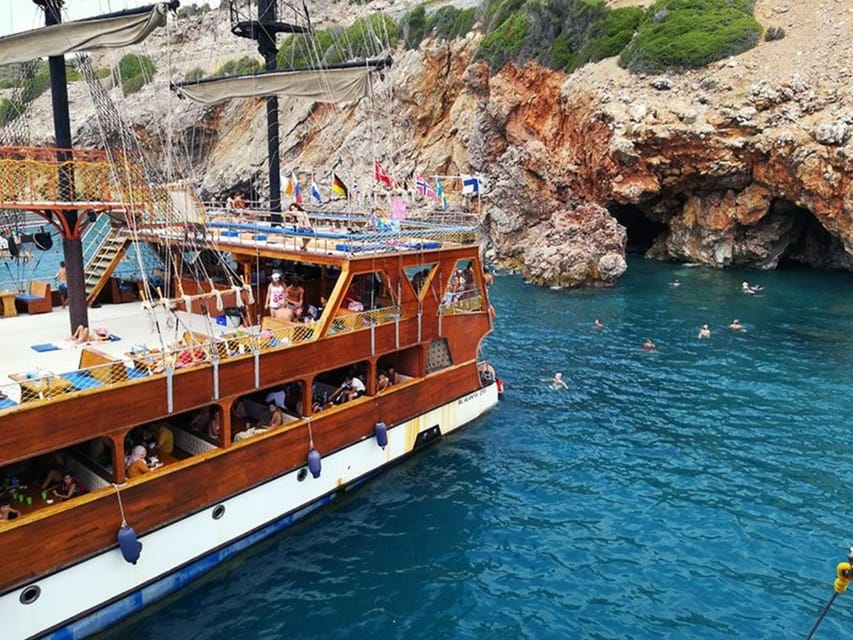 Alanya: Catamaran Boat Tour with Snorkeling with Lunch - Upper Deck Relaxing, Music On Board, and the Foam Party