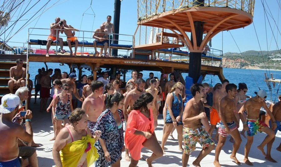 Alanya: Catamaran Boat Trip with Swim Stops and Sunbathing - The Party Factor: Music, Animation, and Foam