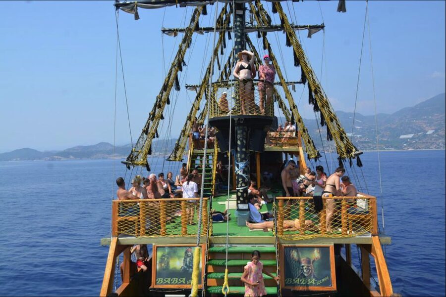 Alanya: Pirate Boat Tour w/ BBQ & Foam Party - Cave Stops: Pirates’ Cave, Lovers Cave, and Phosphorus Cave
