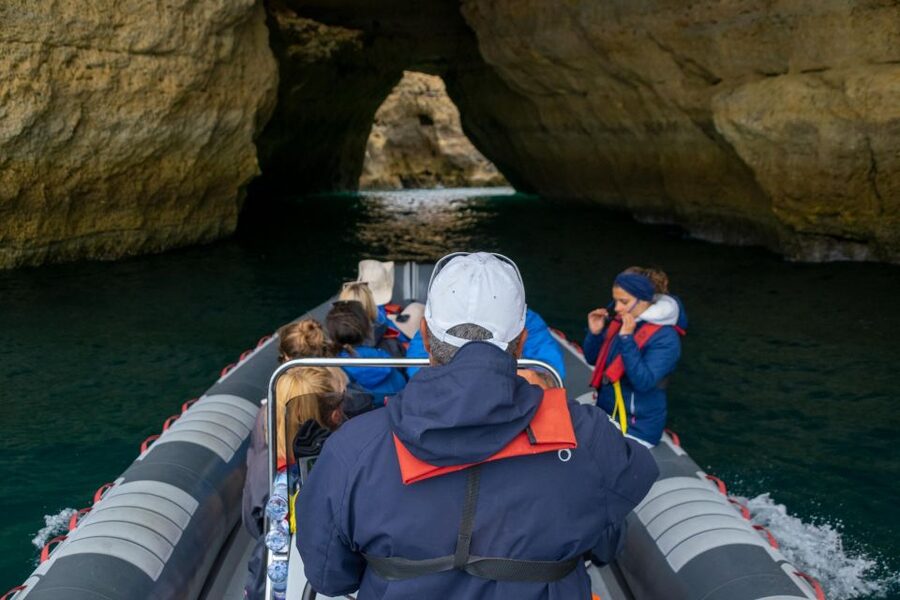 Albufeira: Dolphins, Benagil Caves and Coastline Boat Tour - Benagil Cave area: what you can realistically expect