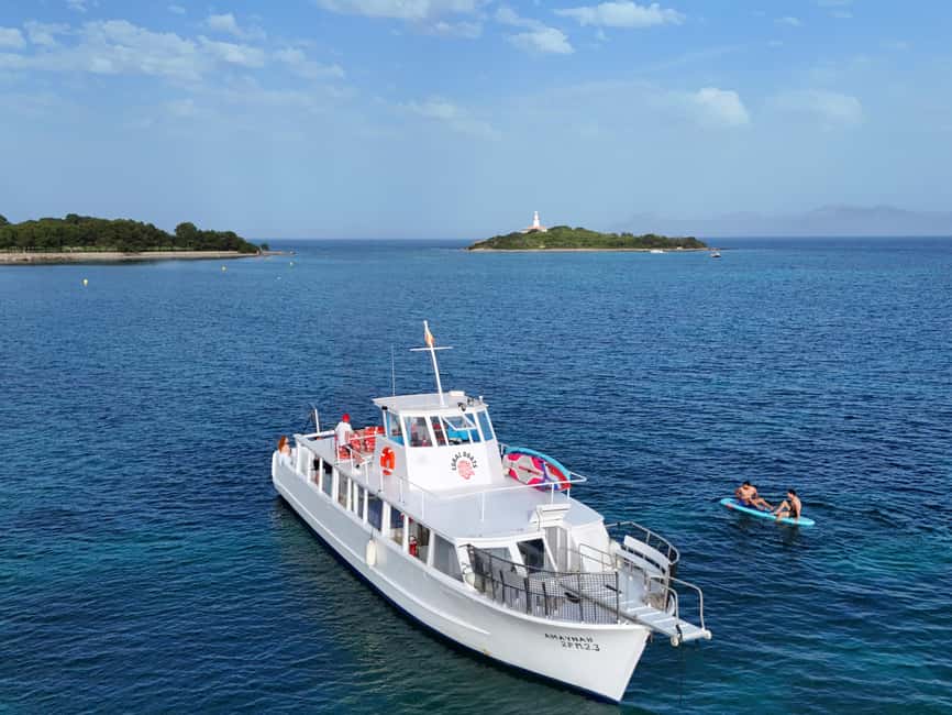 Alcudia Mallorca: Boat Trip with Food, Snorkeling, and SUP - Stop 1: Platja del Coll Baix for snorkeling and a full swim hour