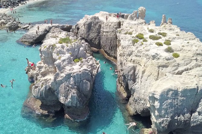 Amazing boat trip from Tropea to Capo Vaticano - 6 to 12 people - Grotticelle Beach: more calm water, more chances to spot marine life