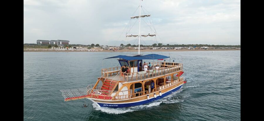 Antalya: Beach & Waterfalls Boat Trip w/ Lunch & Soft Drinks - Lara Beach and Duden Waterfalls on a real cruise day