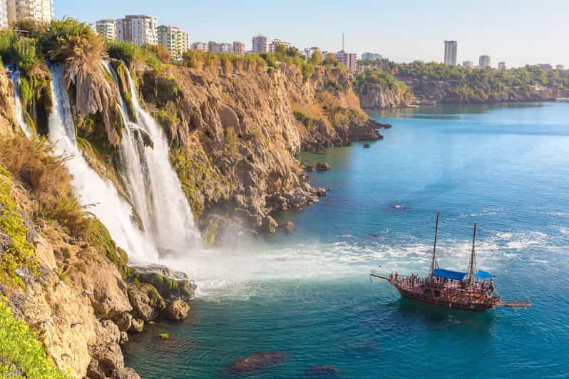 Antalya: Beach & Waterfalls Boat Trip w/ Lunch & Soft Drinks - The boat vibe: multi-deck viewing, music, and a parrot moment