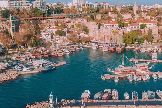 Antalya City Tour with Boat Tour and Waterfalls - Panoramic boat tour from Kaleici: coastal views even without the cable car