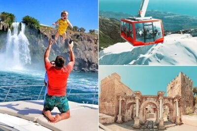 Antalya : Guided Old City Tour w/Cable Car&Waterfalls & Boat Trip - Dinopark in the woods: fun for kids, a mixed bag for adults