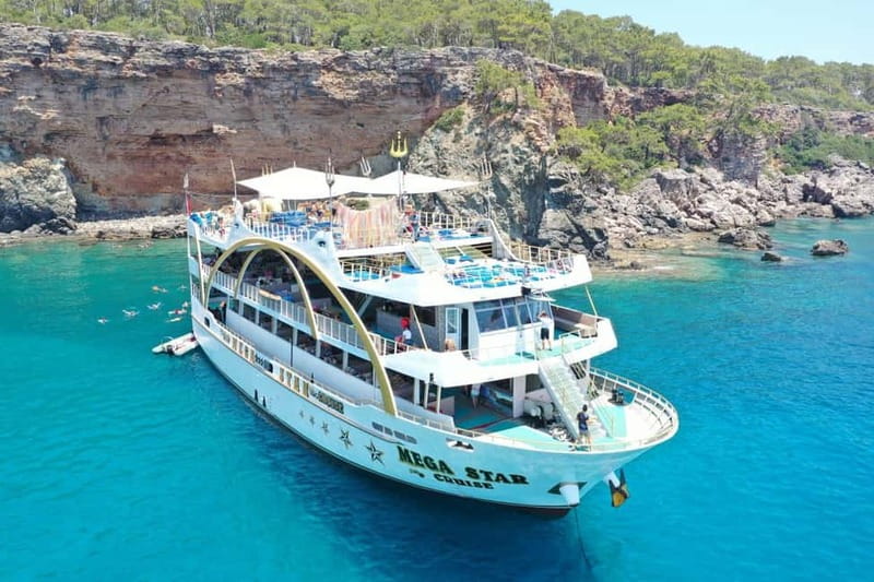 Antalya/Kemer Megastar Boat Trip w/Lunch & Hotel Pickup - The route: how the Cleopatra and Paradise Bay stops shape your day
