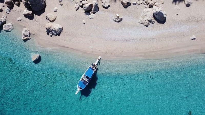 Antalya/Kemer: Porto Genoese Boat Trip and Mud Bath w/ Lunch - Small-group boat ride (max 35) and how it changes the vibe