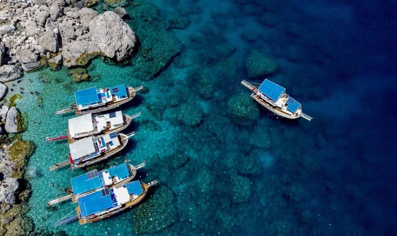 Antalya: Suluada Island Boat Trip with Lunch & Hotel Pickup - The cruise stretch: 1 hour of Mediterranean coastline views