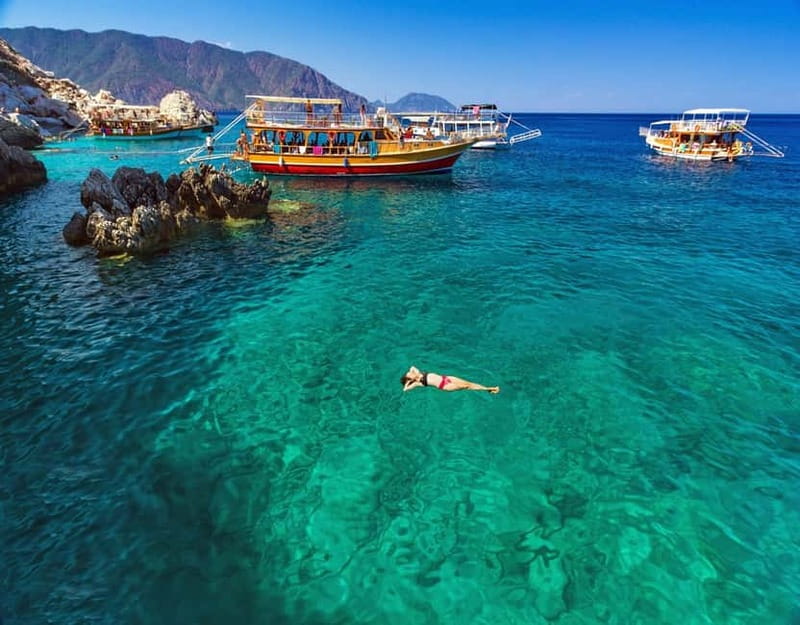 Antalya: Suluada Island Boat Trip with Lunch & Hotel Pickup - Onboard lunch: chicken or fish, plus vegetarian options