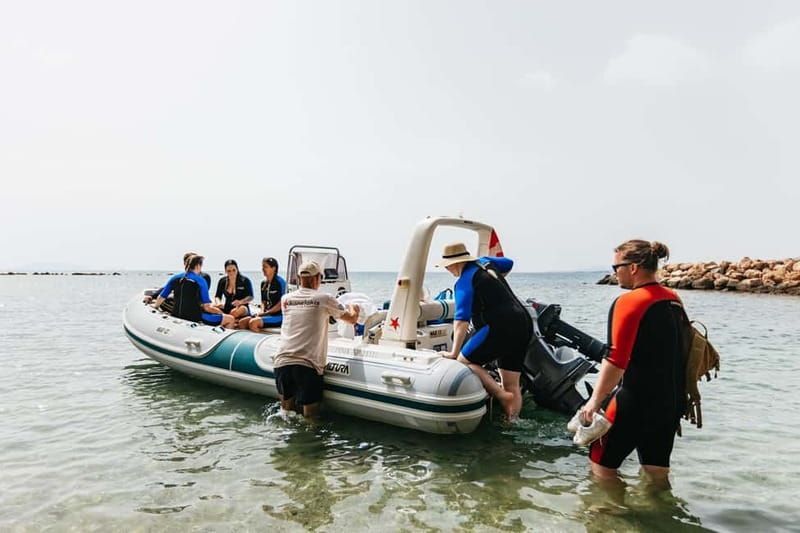 Athens, Nea Makri: Guided Small Group Snorkeling Boat Trip - Schinias Bay for round two: calmer water, long looks