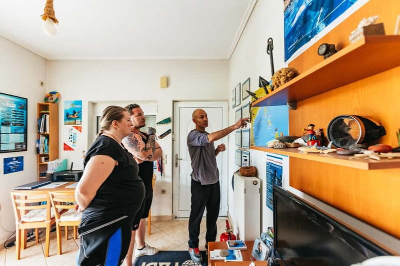 Athens, Nea Makri: Guided Small Group Snorkeling Boat Trip - Gear and guidance: what Dimitris does with beginners