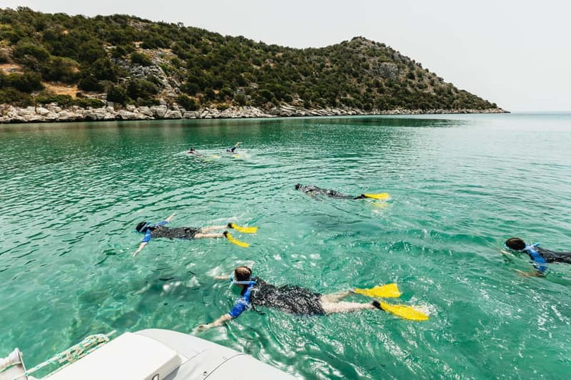 Athens, Nea Makri: Guided Small Group Snorkeling Boat Trip - Schinias Beach stop: a protected-coast warm-up