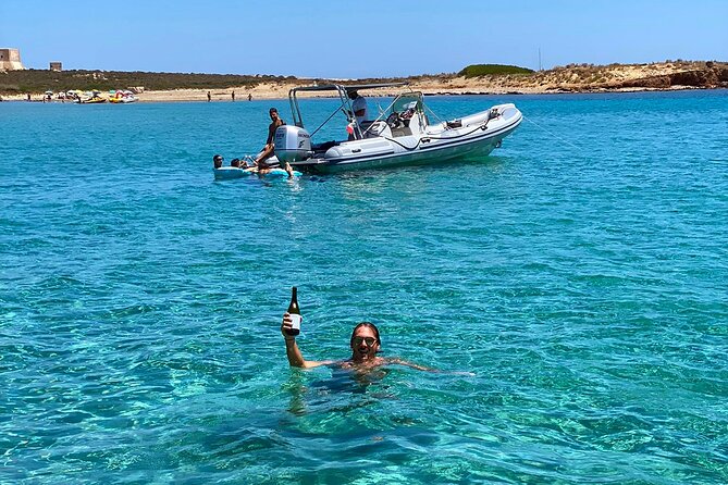 Avola: Vendicari Capopassero Group Boat Tour and Aperitif - Vendicari tuna fishery remains + a white beach behind the island