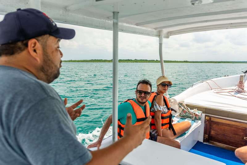 Bacalar: 3 Hour Boat Trip with Swimming & Drinks - Cenote Negro photo stop: a quick hit with a purpose