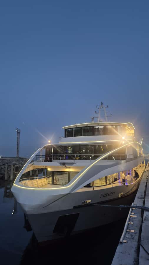 Baku: Caspian Sea Boat Tour with City Skyline Views - Onboard vibe: soothing music, tea, and guides who actually talk
