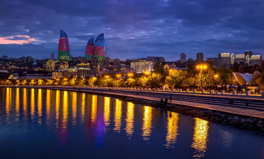 Baku: Caspian Sea Boat Tour with City Skyline Views - What “open-sea” really means for comfort