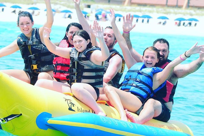 Banana Boat Ride in the Gulf of Mexico - The crew makes or breaks it (Ashley, Trent, Maguire, Dakota, and Lindsey)
