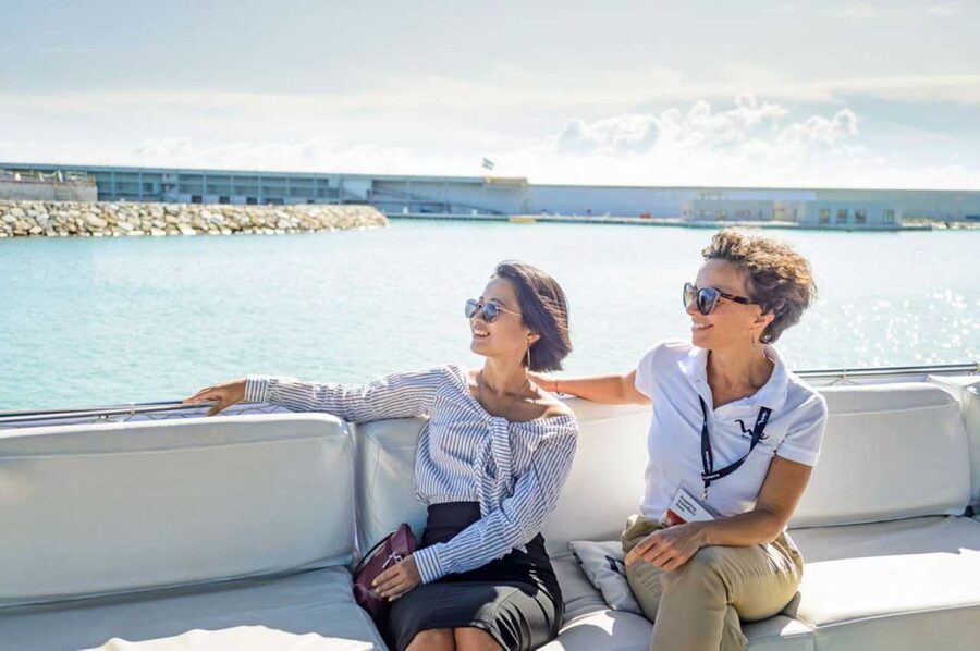 Barcelona: E-Bike Tour with Montjuic Cable Car & Boat Ride - Three Views of Barcelona: Land, Cable Car, and Sea