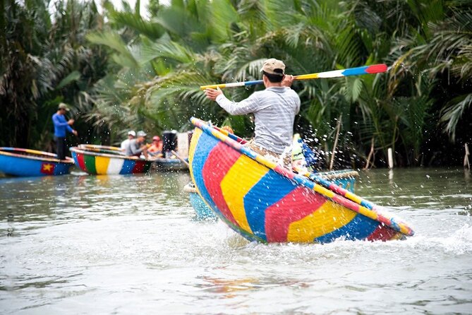 Basket Boat Ride, Coconut Forest, Sunset and Hoi An Town by Night - Bay Mau Coconut Forest: basket boat rowing and traditional fishing