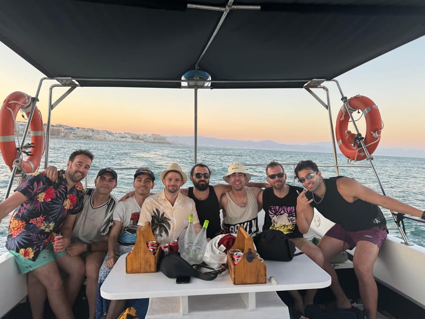 Benalmadena: Private Boat Trip – Dolphins, Drinks & Snacks - Drinks, snacks, and the group-party vibe on a small boat