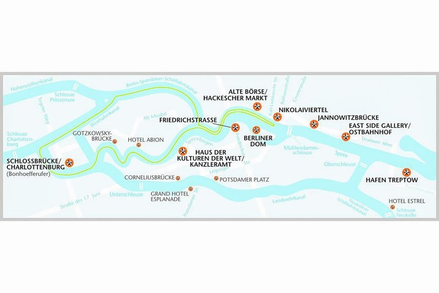 Berlin: Boat Tour Along the River Spree - Where You Start: Friedrichstrasse Pier and Getting a Good Seat