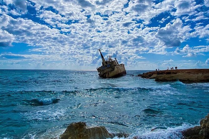Blue Lagoon Latchi Pafos, boat trip with water slide F/D - Edro III Shipwreck: A Quick Photo Stop With Serious Character