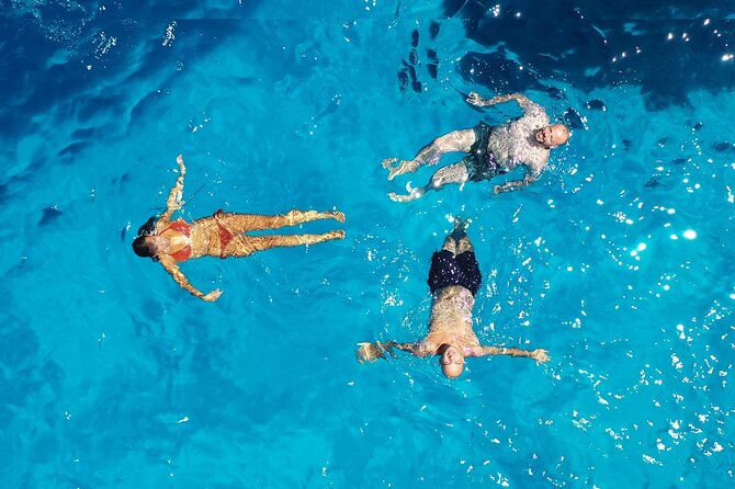 Boat Tour Egadi Day discover Favignana and Levanzo from Trapani - Cala Azzurra: first swim stop and snorkeling practice