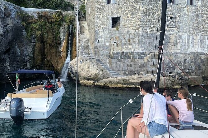 Boat tour of the Amalfi Coast with Aperitif - Back to Salerno: sails if wind cooperates, plus steering time