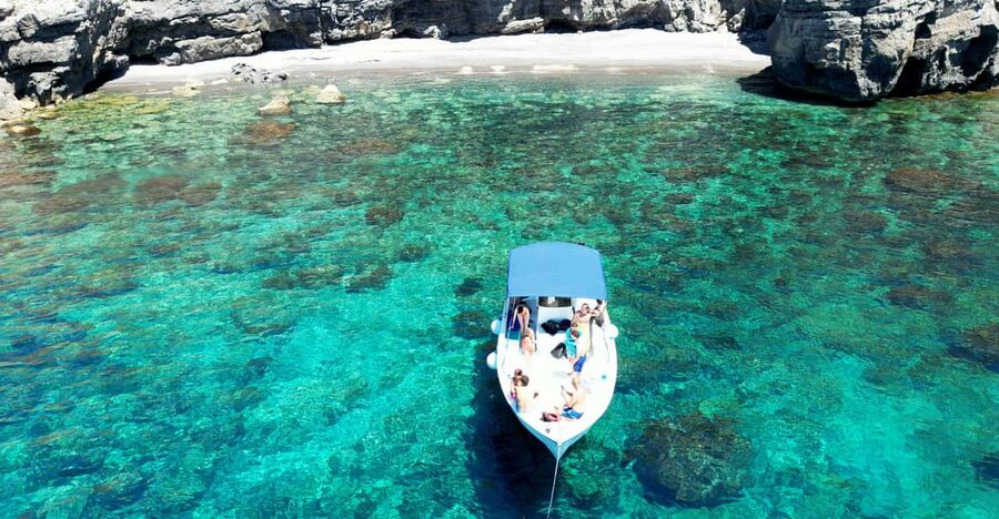 Boat tour to Favignana & Levanzo with Tastings and Swim stop - Lunch time on Levanzo, plus extra swimming and snorkeling