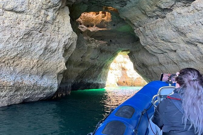 Boat trip along the Golden Coast and Benagil Caves - Algar Seco and Carvoeiro: the rock formations part of the point