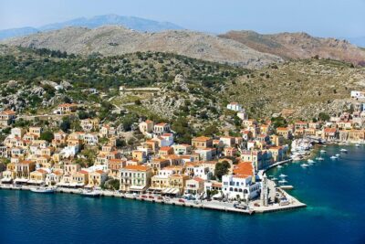 Boat Trip to Symi Island with swimming stop at St George Bay - The Rhodes-to-St George Bay boat ride: what to expect