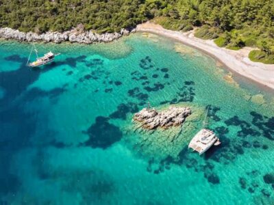 Bodrum: Orak Island Boat Tour with Swim Stops and Lunch - Stop 1: German Bay Swim and Photo-Friendly Deck Views