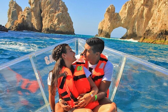Cabo's Original Clear Boat Tour: See all of the tourist locations - Photography: Unlimited Phone Pics, Plus the End-of-Tour Package