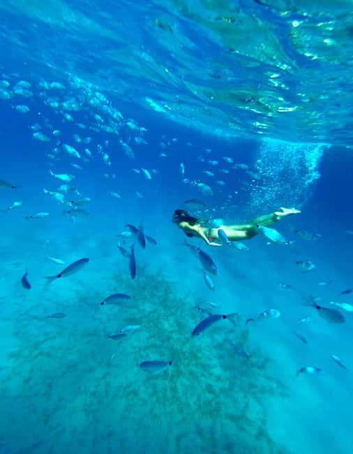 Cagliari: Boat Tour with Snorkeling, GoPro & Sardinian Beer - GoPro Underwater and On-Board Photos Made Easy