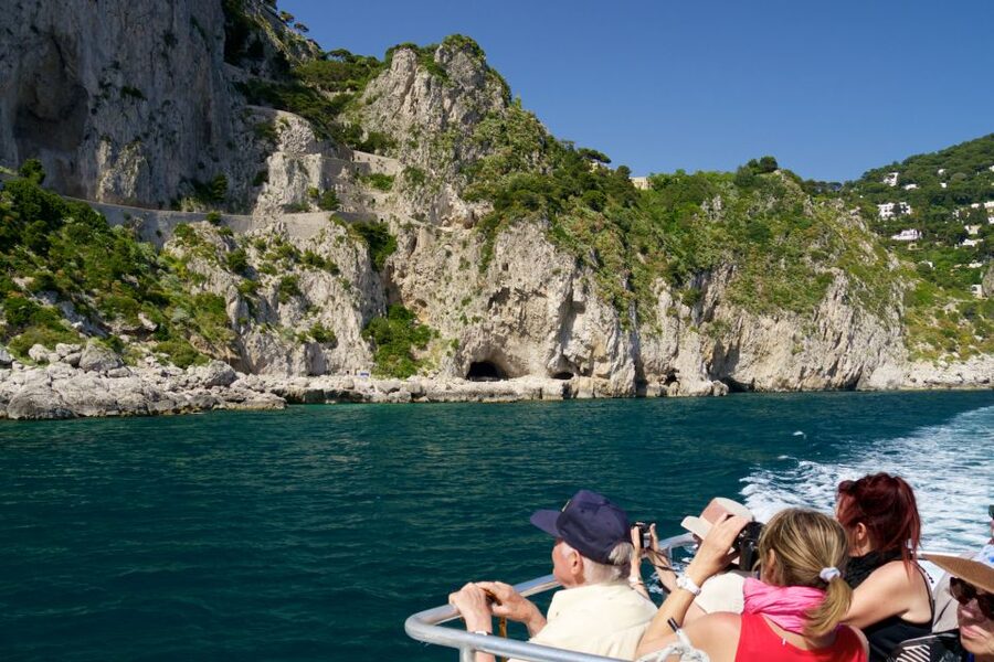 Capri: Guided Island Boat Tour With a Stop at the Caves - Entering Capri’s Best Views from Marina Grande