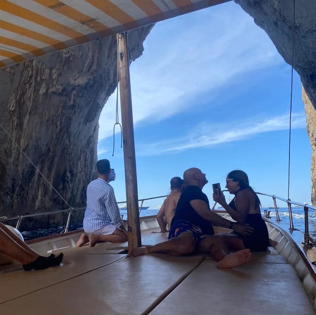 Capri: Scenic Boat Tour with Swimming, Limoncello & Snack - Marina Piccola and Grotta Rossa: The Scenery Turns More Cinematic