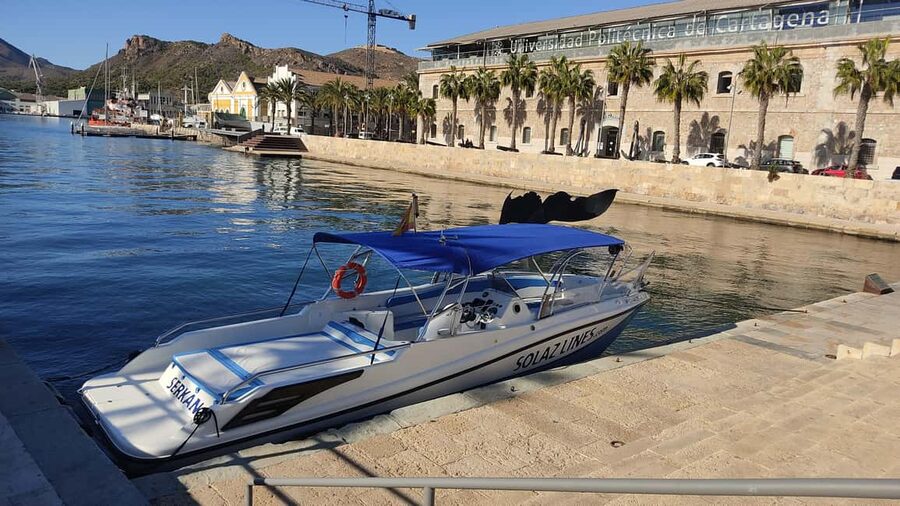 Cartagena: Guided boat tour of Cartagena and Algamecas Port - The 1-hour route: what you’ll see in order