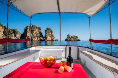 Castellammare del Golfo: Boat tour of the Zingaro Reserve and Scopello - Blue Marine boat setup: comfort that actually helps