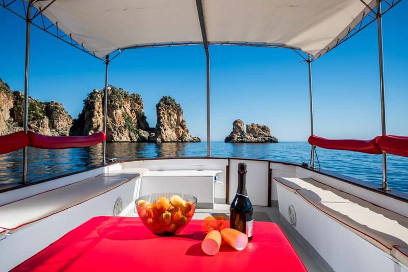 Castellammare del Golfo: Boat tour of the Zingaro Reserve and Scopello - Blue Marine boat setup: comfort that actually helps