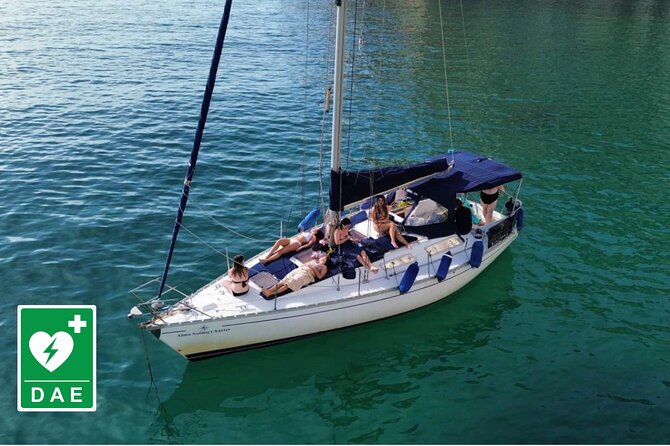Catamaran tour stops bathing and snorkeling toast with prosecco - Cala Mosca and the Mussel-Relay Coast (What You Can and Can’t Do)