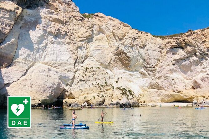Catamaran tour stops bathing and snorkeling toast with prosecco - Sella del diavolo Swim Hour: Where the Tour Becomes the Point