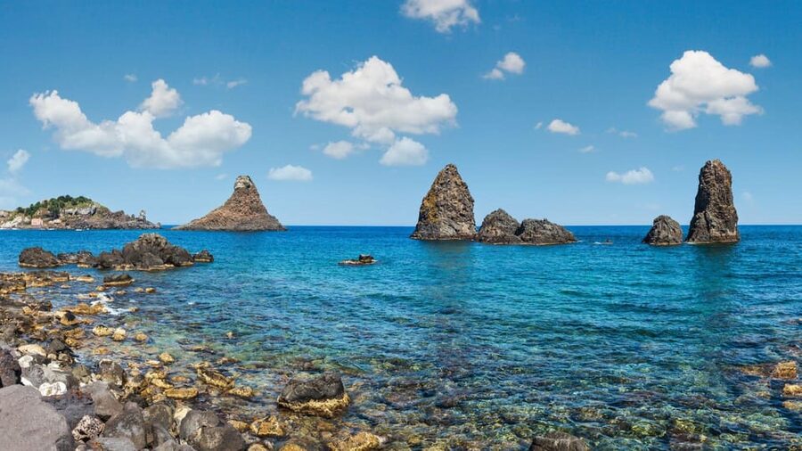 Catania: Boat Trip with Aperitif, Prosecco and Snorkeling - Ulysses Caves and the myth angle: story you can point to
