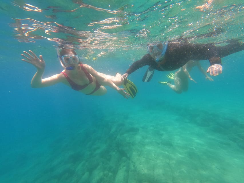 Chania: Boat Trip with Guided Snorkeling Tour - Stop one: a guided 45 minutes under clear Crete waters