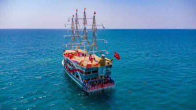 City of Side: All-Inclusive Boat Ride and Foam Party - The 3-deck boat setup: where to dance and where to breathe