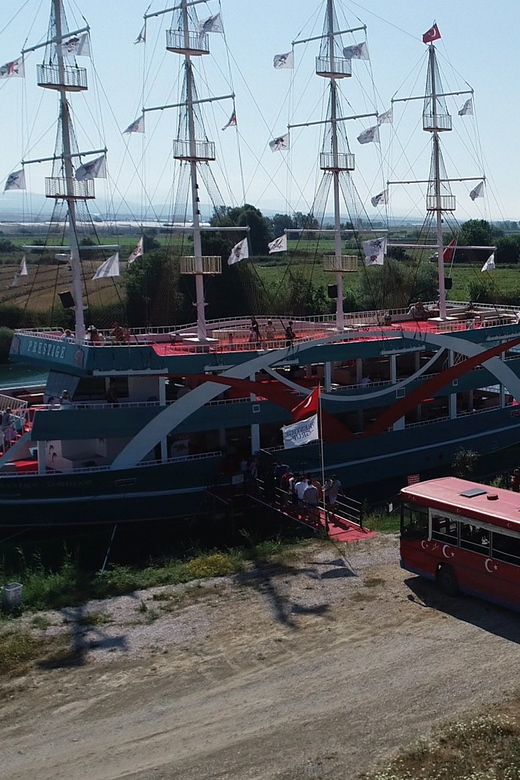 City of Side: Boat Tour on the Manavgat River w/ Bazaar Trip - Getting to the pier: timing, bus views, and boarding fast